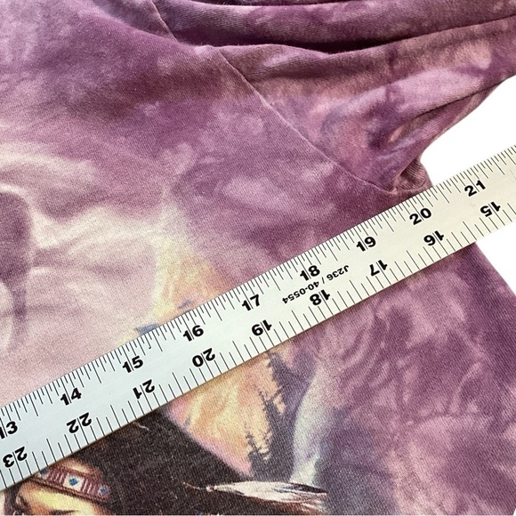 Vintage 2002 The Mountain Native Wolf Dreamcatcher Long Sleeve Shirt Medium - Picture 7 of 7